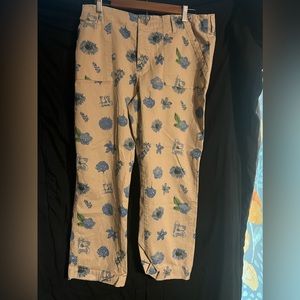 Printed Lucky Brand Jeans Ankle Pants